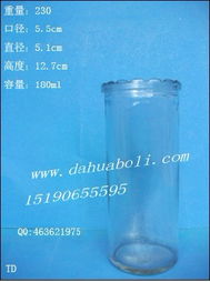 180ml直筒玻璃烛台 蜡烛杯 定做玻璃烛台高清图片 高清大图