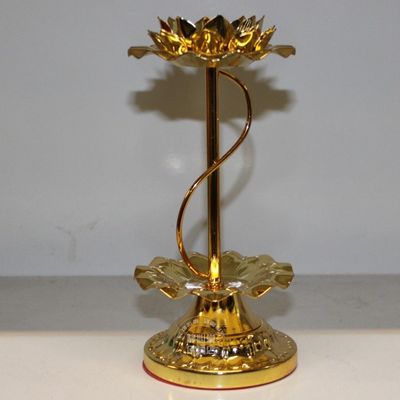 佛堂供具 合金莲花酥油烛台座 梅花粒台 高脚酥油灯座 莲花灯座|一淘网优惠购|购就省钱