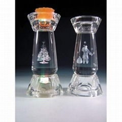 浦江群峰水晶工艺品厂 匠心独运的水晶烛艺